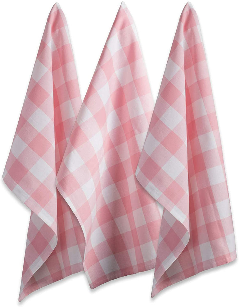 Pink and White Dish Towels