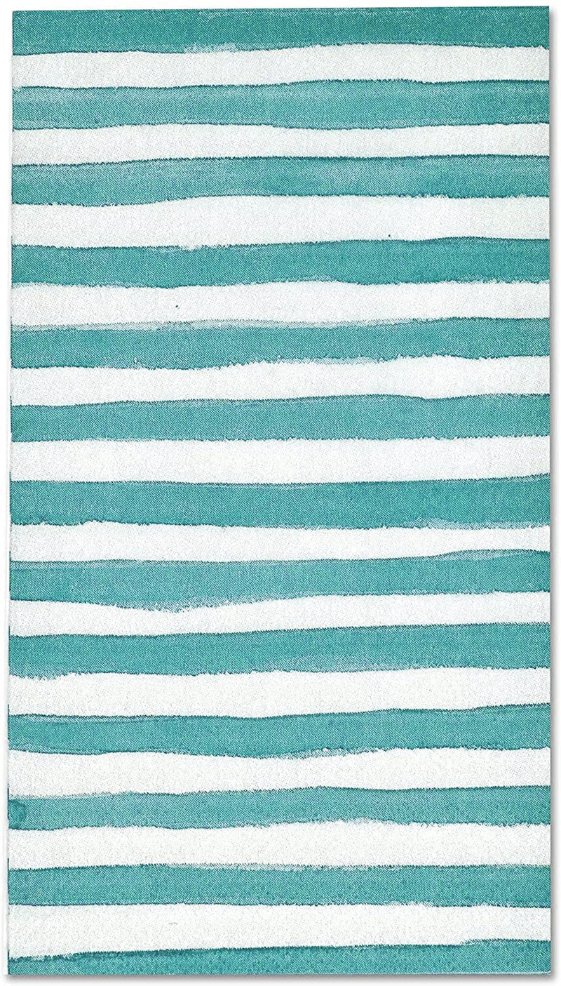 100 Blue & White Stripe Guest Napkins