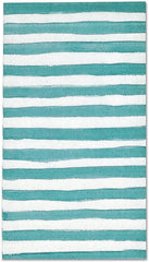 100 Blue & White Stripe Guest Napkins